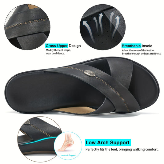 Women's Massage Sports Sandals Soft Sole Faux Leather Shoes