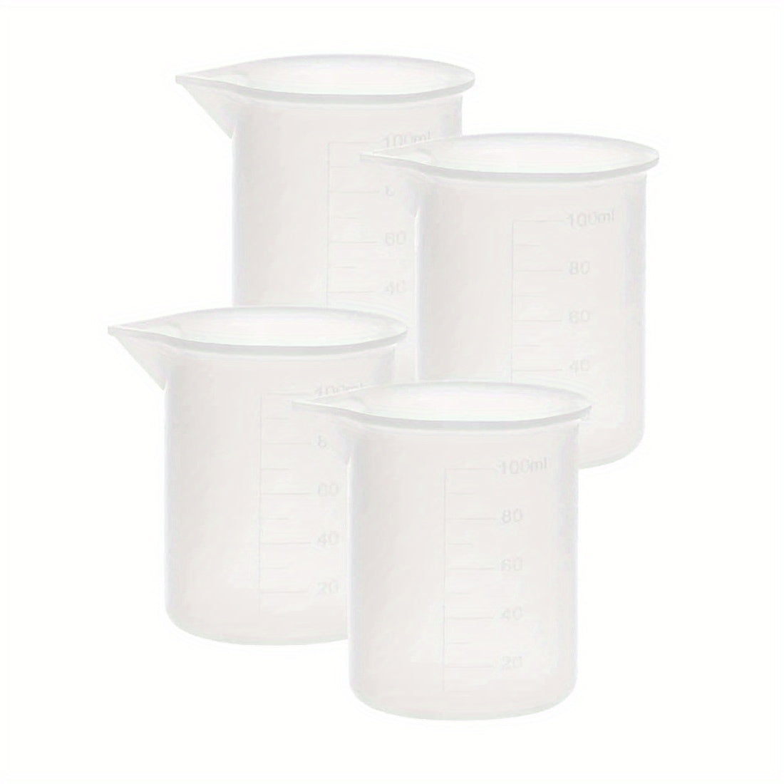 100 ml Silicone Measuring Cups with Scale for Resin DIY Craft Jewelry Making