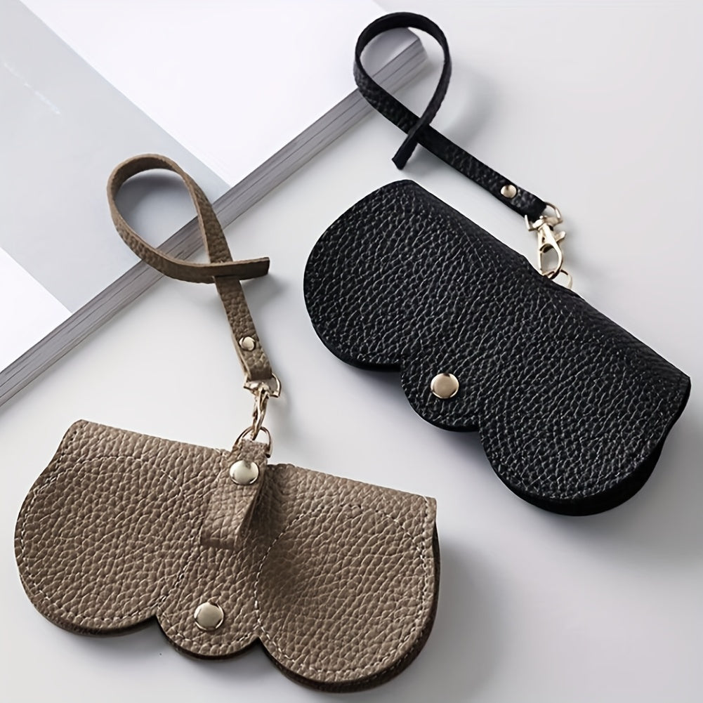 Litchi Embossed Glasses Cover Sunglasses Storage Bag