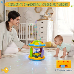 CATNA BUTY Baby Musical Play Gym with Ocean Projector Lights ABS Material