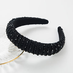 Vintage Baroque Beads Headband for Women Girls