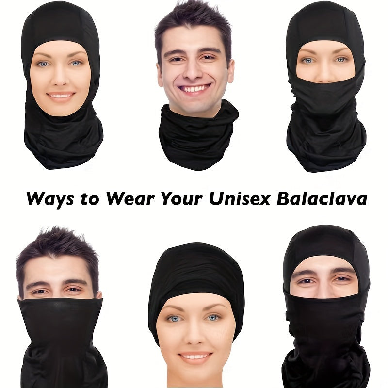 Winter Balaclava Fleece Hood Ski Mask Thermal Face Cover Hat Cap Scarf