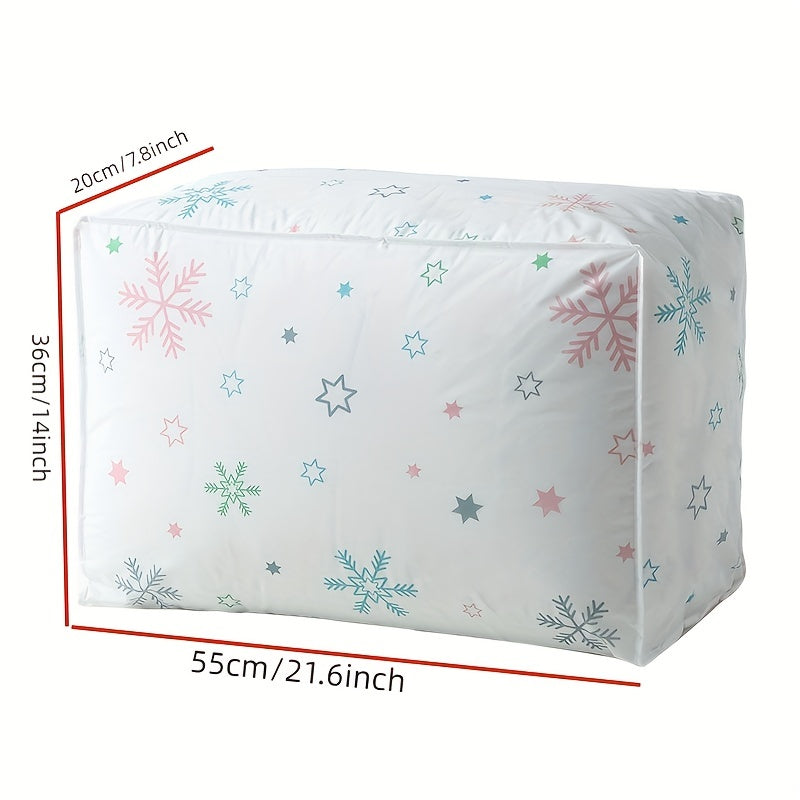 Flower Print Quilt Storage Bag Large Moving Packaging Bag
