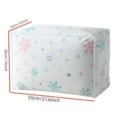 Flower Print Quilt Storage Bag Large Moving Packaging Bag
