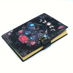 Handcrafted Vintage Style Journal with Butterfly & Floral Soft Cover