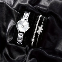 3pcs Small Fresh Digital Alloy Children Quartz Watch