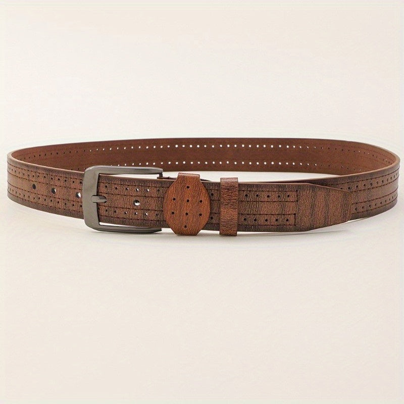 Men's PU Leather Belt Decorative Accessories Husband Boyfriends Birthday