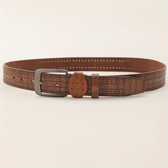 Men's PU Leather Belt Decorative Accessories Husband Boyfriends Birthday