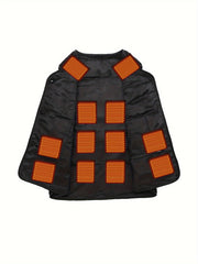 Men's Heated Vest 16 Heating Zones Waterproof Warm Jacket Outdoor Sports