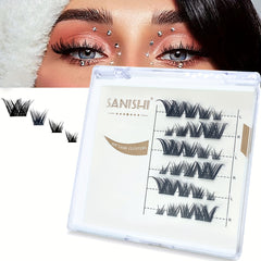 DIY 5-14mm Eyelash Clusters Reusable Faux Mink Cat Eye False Eyelashes