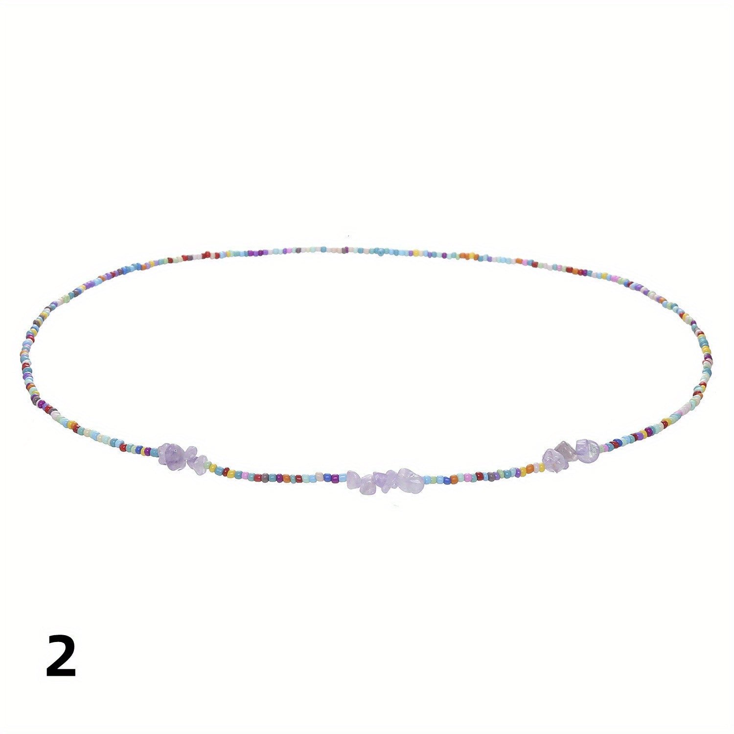 Boho Beads Waist Chain Shell Crushed Stone Decor Elastic Belly Chain