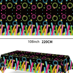 Neon Fluorescent Stick Tablecloths - Brighten Up Your Birthday Party!