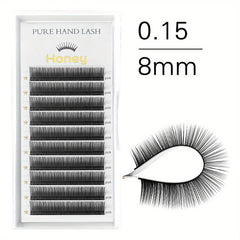 Natural Matte PBT Eyelash Extensions Soft Split Tips for Individual Lashes
