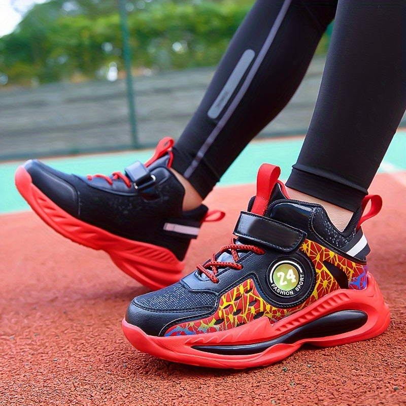 Boy's High Top Basketball Shoes Non Slip Sneakers