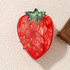 Creative Strawberry Hair Claw Nonslip Ponytail Holder Hair Clip