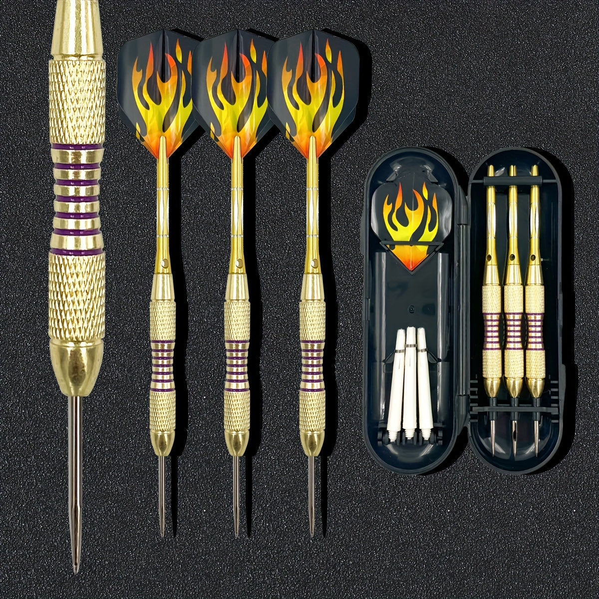 3pcs 22g Metal Competition Darts, Ideal for Training & Entertainment