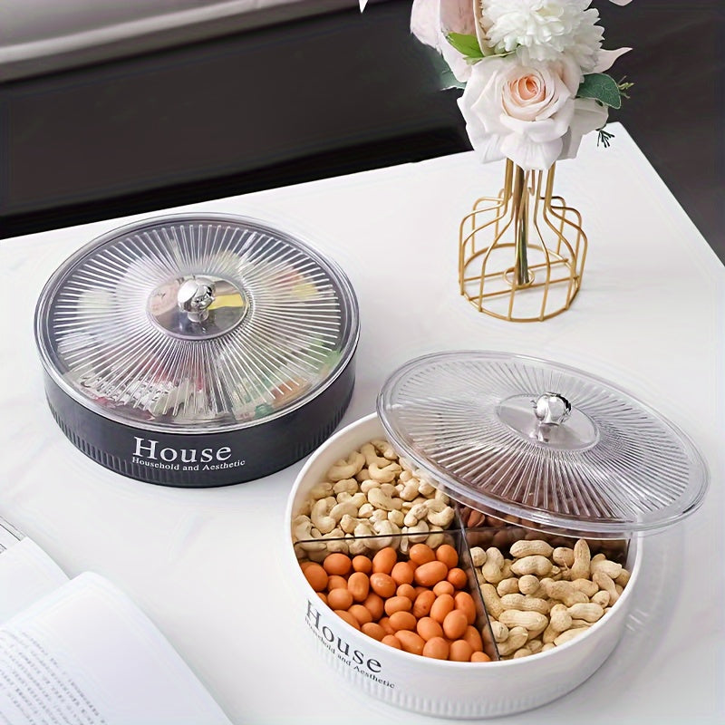 Candy Snack Storage Box With Lid Fruit Tray Candy Snack Jar