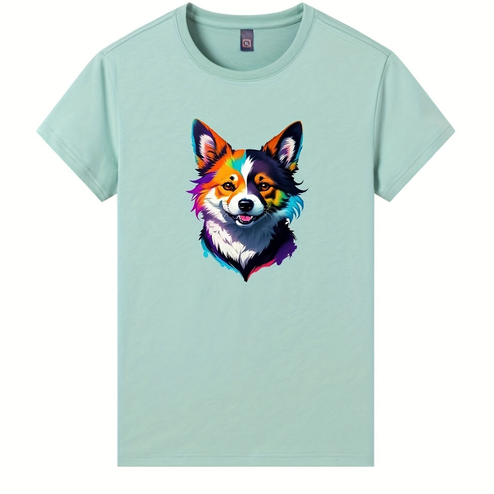 Hand painted Dog Heat Transfer Film for Men
