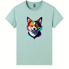 Hand painted Dog Heat Transfer Film for Men