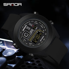Sanda Electronic Digital Led Boy s Waterproof Sports Watch