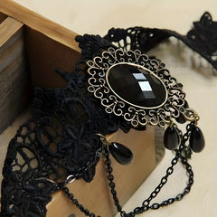 Halloween Vintage Gothic Punk Style Lace Necklace Punk Jewelry