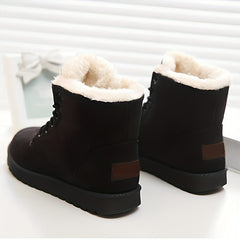 Women's Snow Boots Faux Fur Lining Warm Ankle Boots Mid Calf Boots