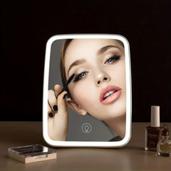 Portable LED Makeup Mirror with Touch Screen Dimming