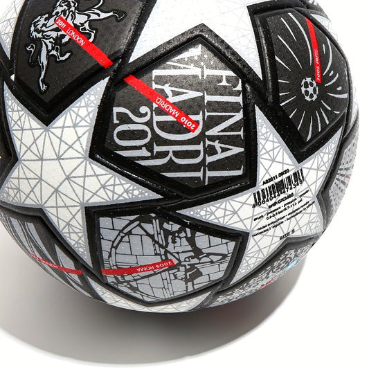 Size 5 Pu Leather Soccer Ball with Needle & Ball Net