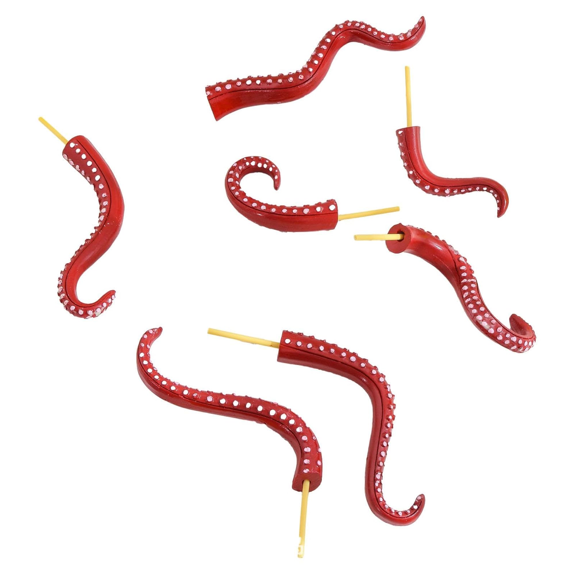 7Pcs Red Sea Monster Tentacles Octopus Tentacles for Flower Bouquet ...