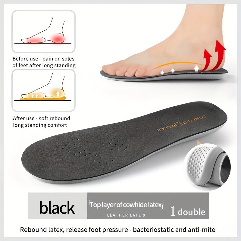 Sports Orthopedic Insoles Soft Elastic Breathable Running Sneakers Men Women