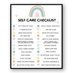 Self Care Check In Poster Self Love Print