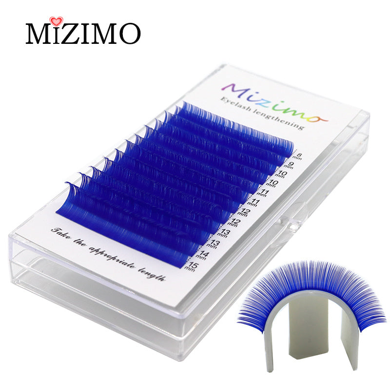 Purple Curl 8 15mm Lash Extensions Long Lasting False Eyelashes