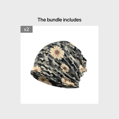 Flower Pattern Pullover Hat Winter Caps Casual Beanie Hip Hop Knitted Hat