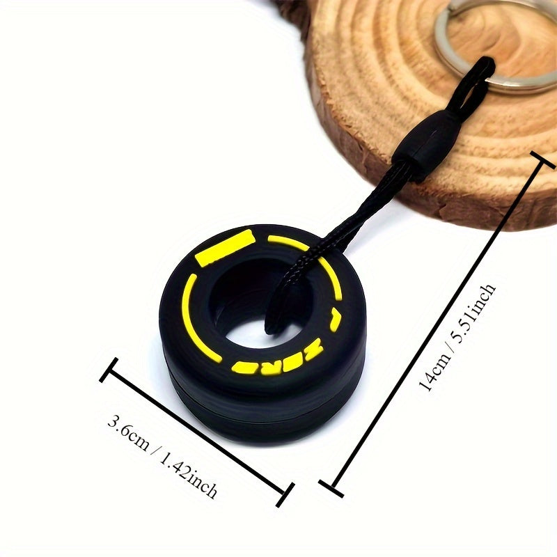 1pc PVC Soft Tire Key Chain Keyring Bag Wallet Key Pendant Gift