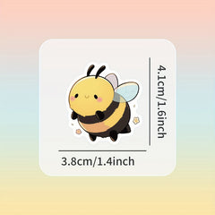 Cute Bee Stickers Set - 52pcs/55pcs - Cartoon Style - Reusable