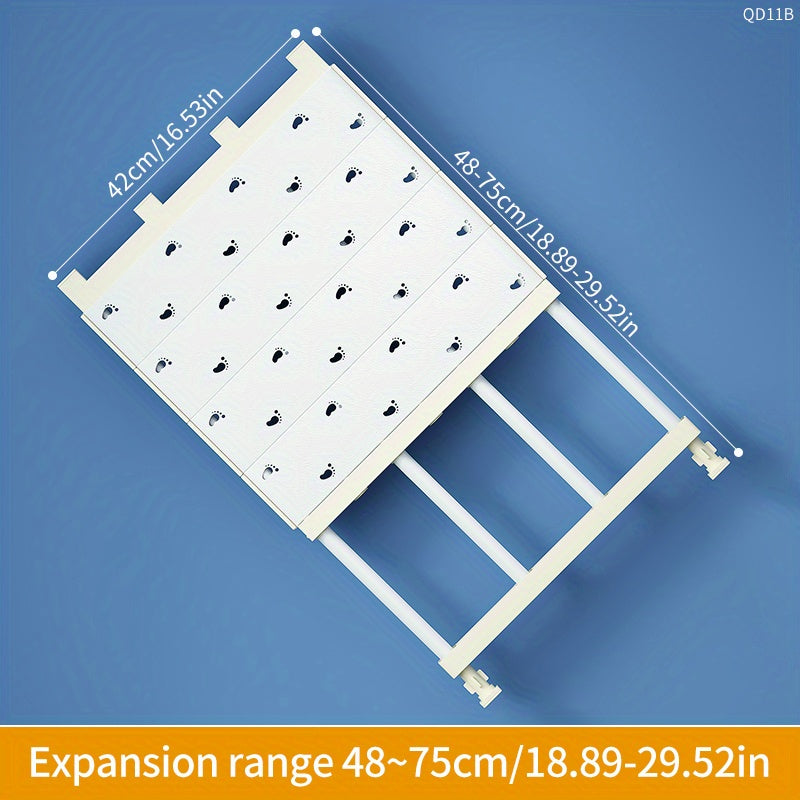 Retractable Wardrobe Storage Divider with Layered Compartments