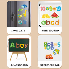 Educational Magnetic Letters Numbers Animals Puzzle Toys