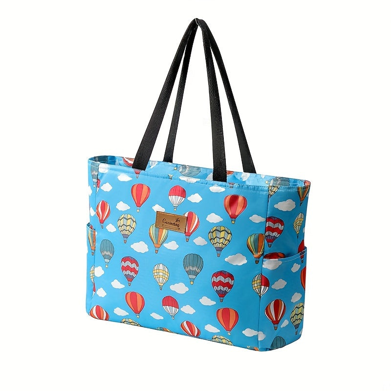 Large Capacity Insulated Lunch Bag Durable Oxford Fabric Portable Cooler Tote