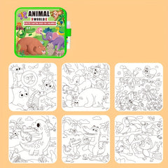 Foldable Magic Water Painting Book & Pen Set