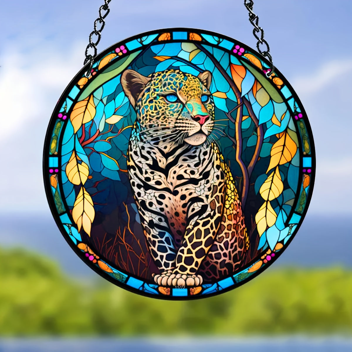 Leopard Suncatcher Acrylic Window Hanging Home Decor Gift