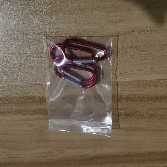 4Pcs Mini Carabiner Keychain D Ring Buckle Spring Snap Clip Hooks