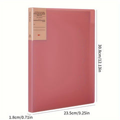 25pcs Retro A4 Document Folder File Storage Folder