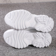 Women's Preppy Heighten Chunky Sneakers Non Slip Casual Running Shoes