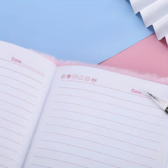 Cartoon Plush Notebook Girl Diary Student Gift
