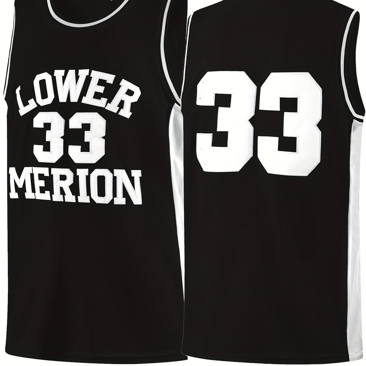 Men's 33 Embroidered Basketball Jersey Retro Breathable Stitched Sports Uniform