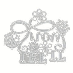 Let It Snow Cutting Die For Scrapbooking Blade Background Stencil Card