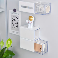 Wall Mounted Storage Box Drawer Type Dust-Proof Organizer