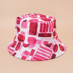 Geometric Print Sun Hat Bucket Hat for Men