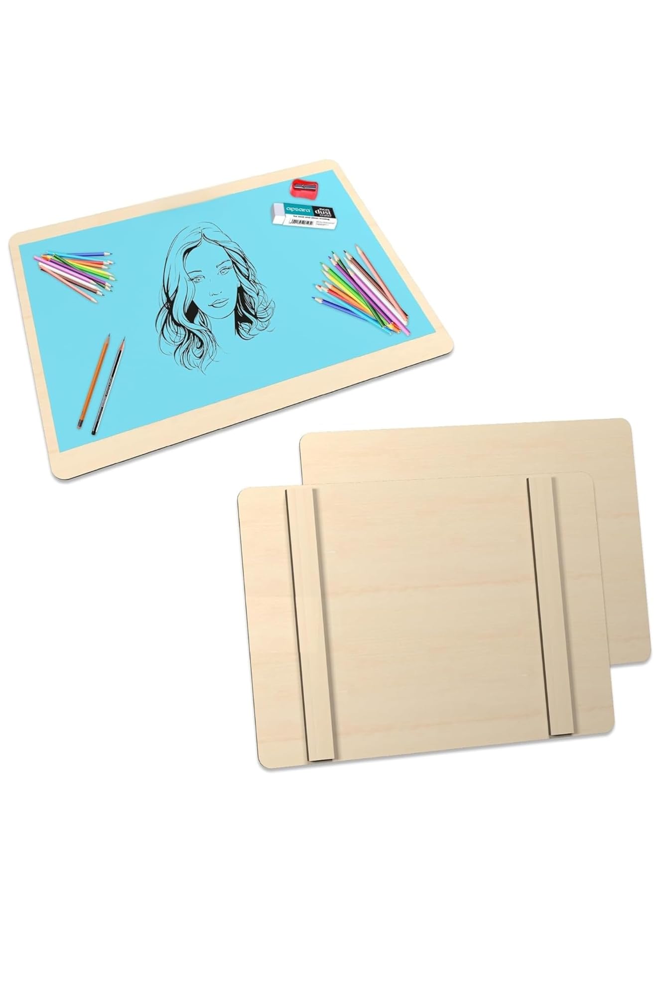 Wooden Drawing Board with Magnetic Batons for Kids – CRAZE