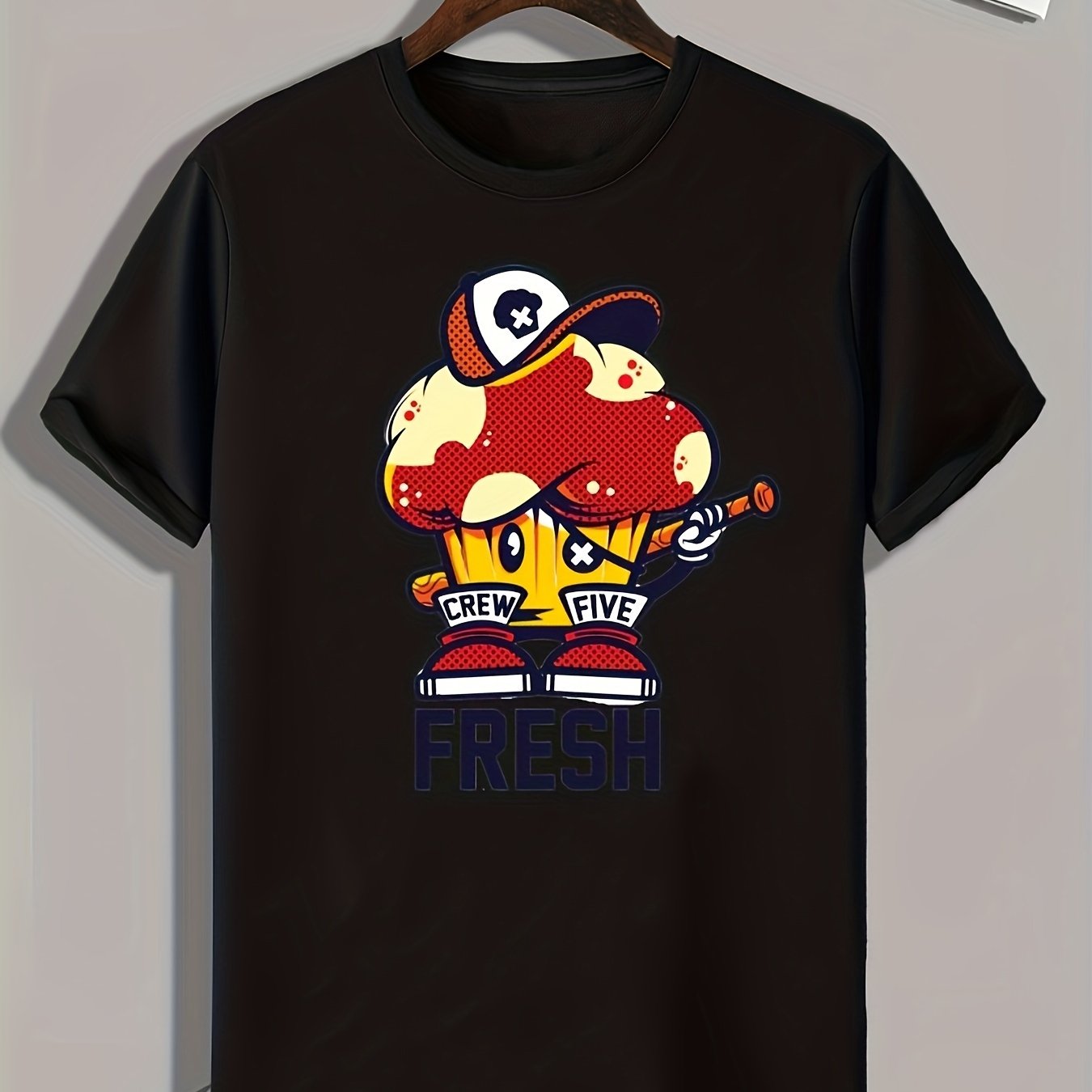 Cupcake Print Men's Graphic T shirt for Summer